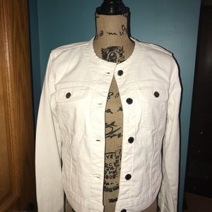 White denim jacket